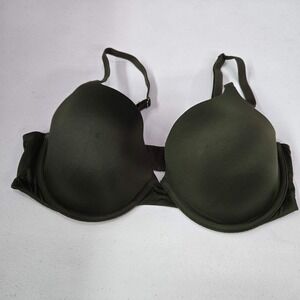 Victoria's Secret PINK Women Bra 34D Green Campus Lightly Lined Underwire READ
